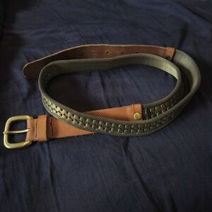 Danier Leather & Metal Link Belt
